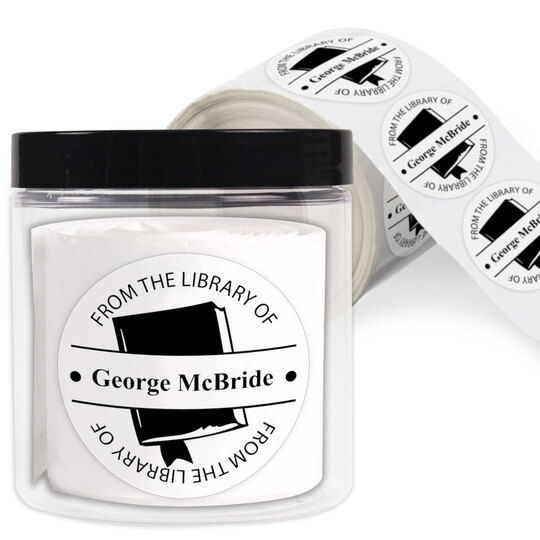 From the Library Round Stickers